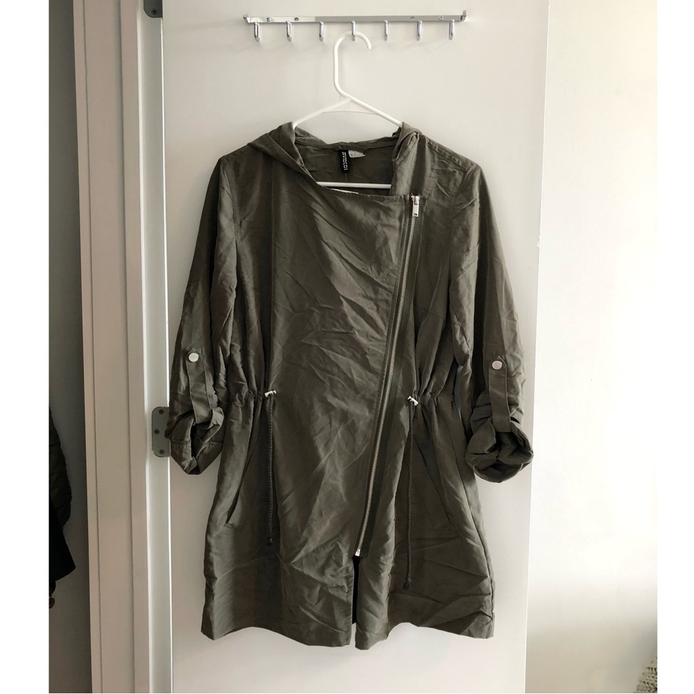 H&M Green Hooded Jacket